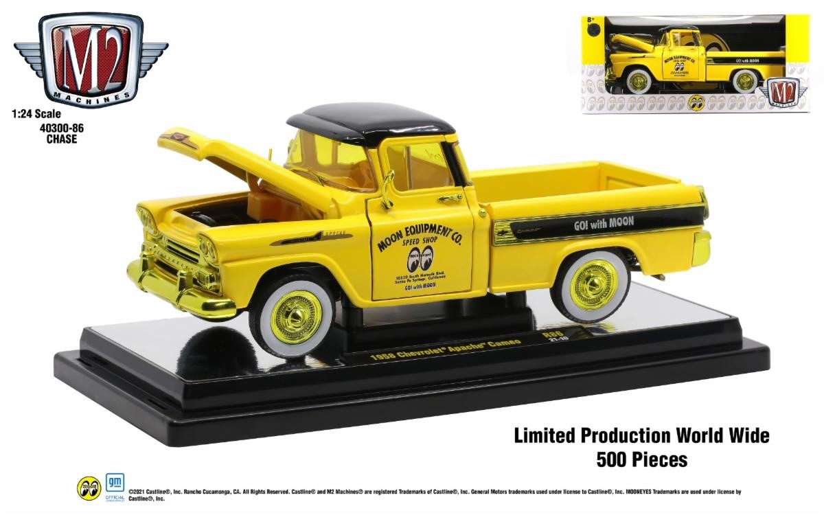 1958er Chevrolet Apache Cameo Truck von M2 Machines - Art. Nr. 400300-86b Chase