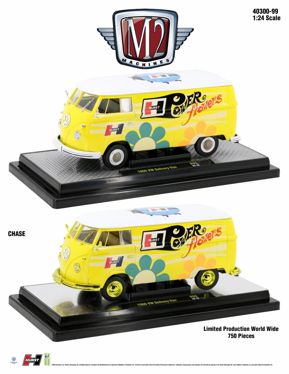 M2 Machines 1960er VW Bus Lieferwagen im Design Hurst´s Power Flower.