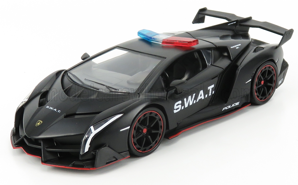 Lamborghini - Veneno - SWAT Polizei Sonderfahrzeug 2017 - in schwarz. 