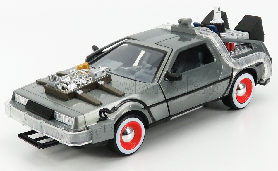 Jada 1:24, Filmauto DE LOREAN - Zeitmaschine - aus Zurck in die Zukunft 3 in in Silber. 