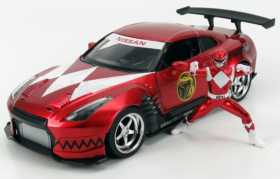 Nissan Skyline GT-R (R-35) Coupe 2009 - Eine Figur aus der Power Ranger Serie "RED MET" ist hier dabei. 