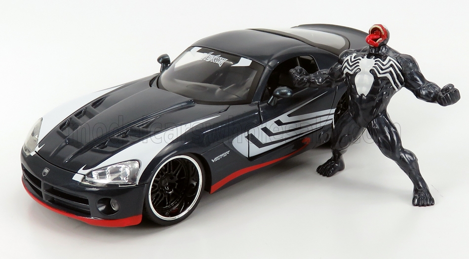 Dodge - Viper SRT 10 Coupe 2008 mit Venom Figur aus der Marvel Serie. 