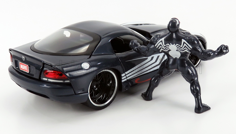 Dodge - Viper SRT 10 Coupe 2008 mit Venom Figur aus der Marvel Serie. 
