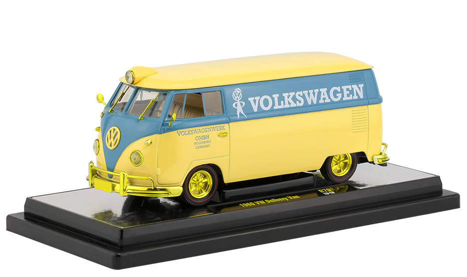 Volkswagen VW Bus T1 in Sonderlackierung mit goldgelben Chromteilen - 60er Jahre
