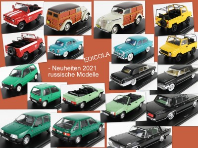 Neue russische Automodelle von EDICOLA