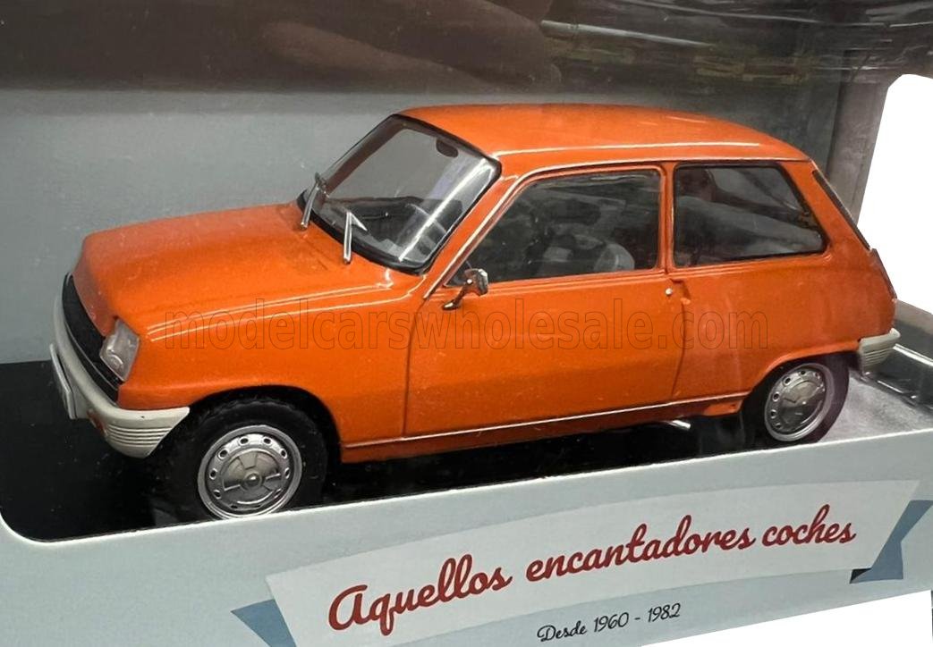 Renault R5 TL 1972 in orange - Edicola - Epoche IV. Mastab 1:24 