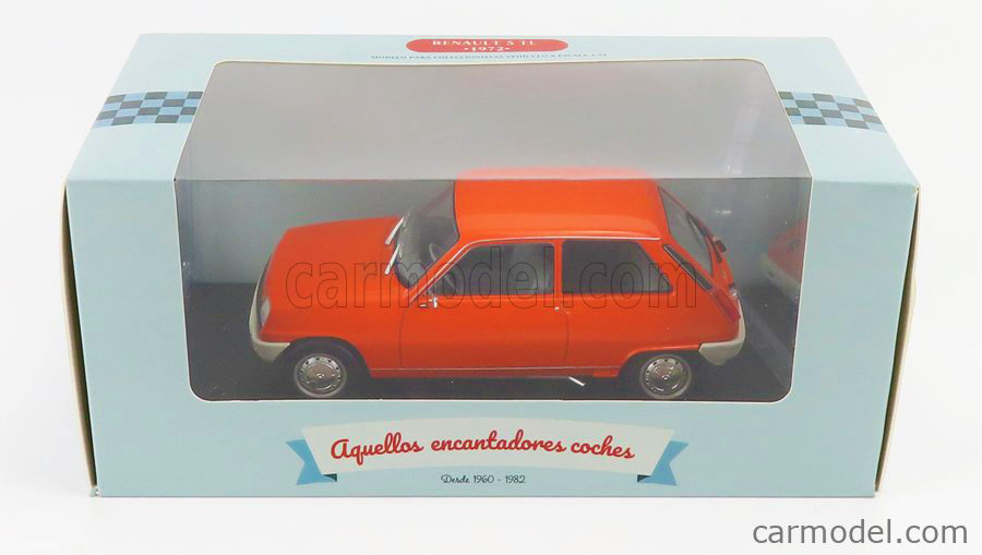 Renault R5 TL 1972 in orange - Edicola - Epoche IV. Mastab 1:24 