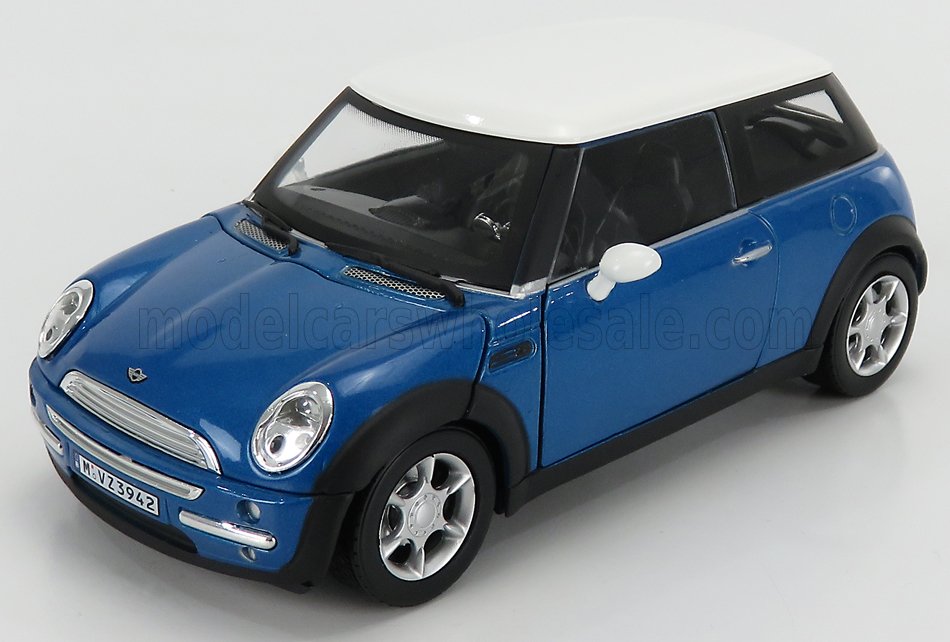 Hongwell - 1/24 - Mini-Cooper 2004 in Blau Metallic - C125-059 - die cast 