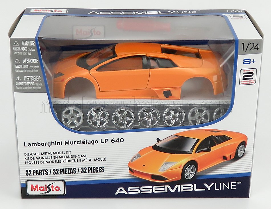 Lamborghini - Mucilago LP 640 aus 2004 in Orange - metallic - Maisto 39292 - Bausatz 