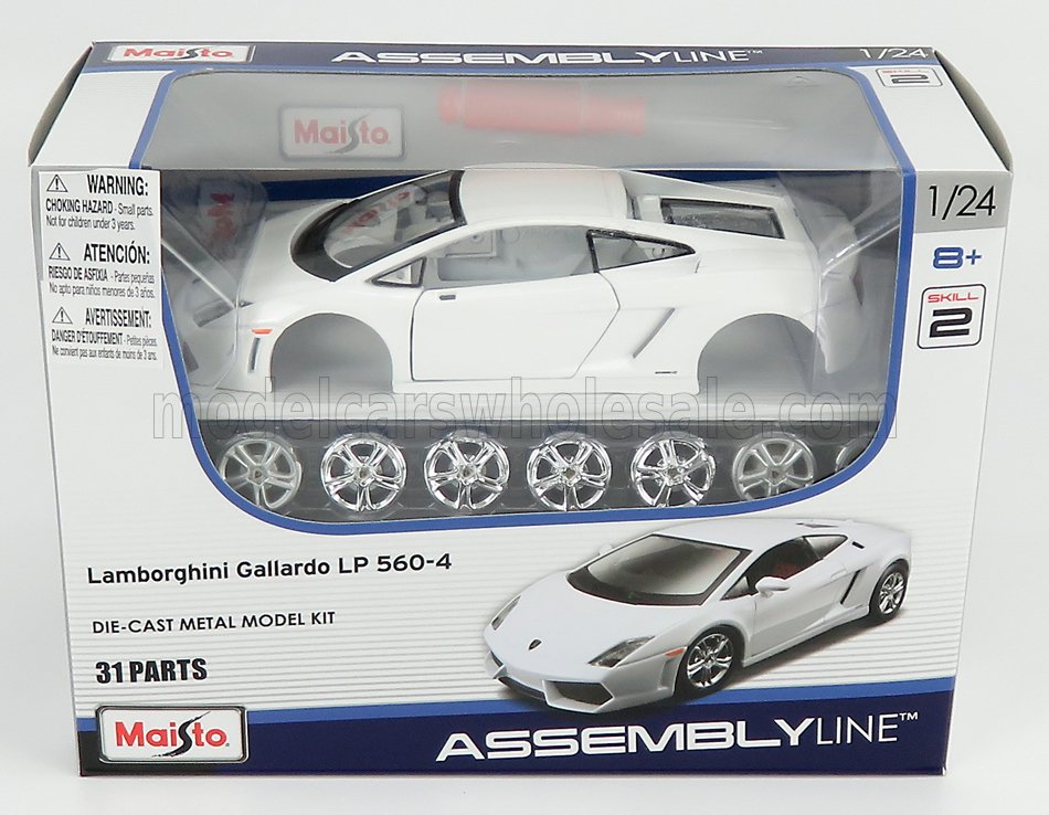 Lamborghini - Gallardo LP560-4 aus 2004 in wei - Maisto 39291 - Bausatz 