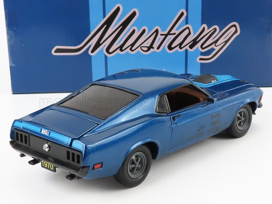 Ford USA -  Mustang Mach 1 Coupe 428 - Blaumetallic aus dem Jahre 1970 - M2 40300-86a oder modelcarswholesale 153787