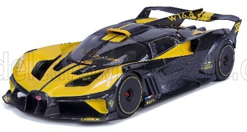 MAISTO - 1/24 - BUGATTI - BOLIDE W16 8.0 FOUR-TURBO 1850hp 500km/h 2020 - YELLOW BLACK, Maisto 32911Y