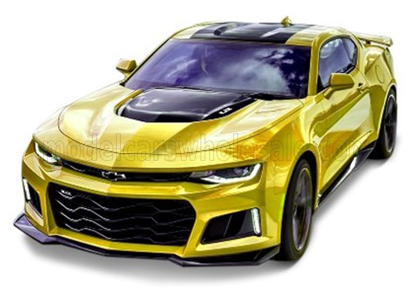 MAISTO - 1/24 - CHEVROLET - CAMARO ZL1 COUPE 2017 - YELLOW, Maisto 31512Y