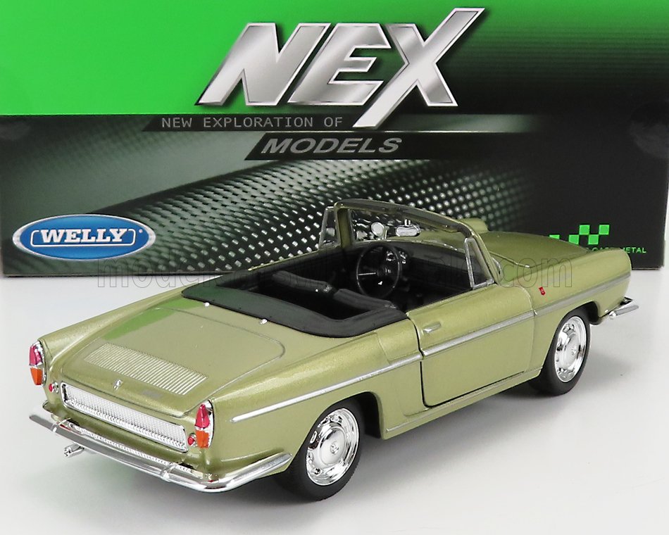 Welly, NEX, Renault, Caravelle, Cabriolet, open, 1959, hellgrn metallic