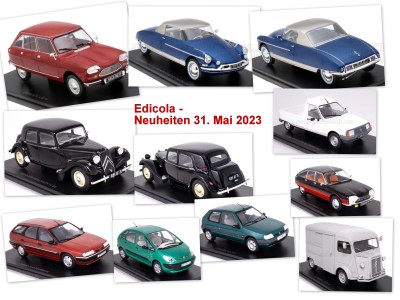 EDICOLA - Citroen Autos für die Gartenbahn 31. Mai 2023. 