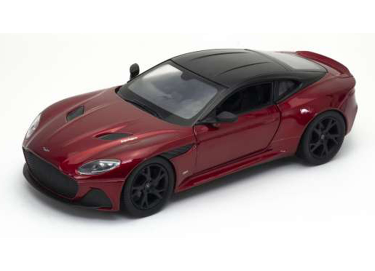 Aston Martin Superleggera 2019 von Welly im Mastab 1:24 - metallic rot / schwarz