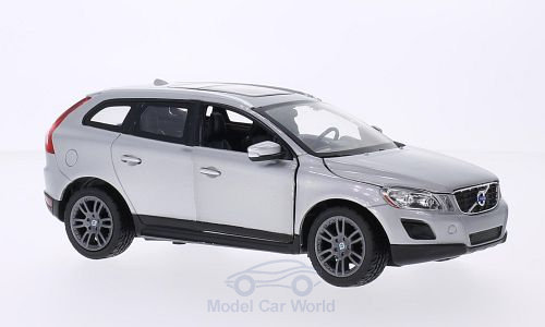 Volvo XC 60, silberfarbig, Fertigmodell in Metall-Kunststoff von RASTAR - Art. Nr. 201674