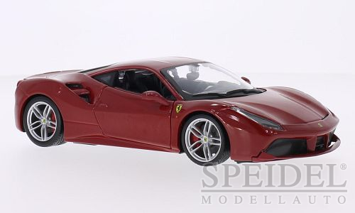 BBU18-26013RED, Ferrari 488 GTB, rot, Fertigmodell in Metall-Kunststoff, Maßstab 1:24