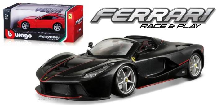 BBurago - Neuheit 2018 - Ferrari Laferrari Alpeta in Matt Schwarz, Art. Nr. BBU18-26022MAT.-BLACK