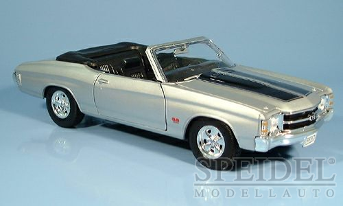 Chevrolet Chevelle, Chevrolet SS 54, SS 54 silber, SS 54, Modellauto, Metall-Kunststoff, Mastab 1:24, 