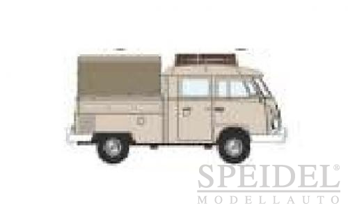 VW T1 Pick Up - Doppelkabine mit Plane und Gepcktrger , creme farbig, MOM79553 - Motormax