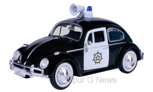 Motor Max, Spur G News, Spur G Magazin, VW Kfer,schwarz/weiss, Polizei, MOM79577Police