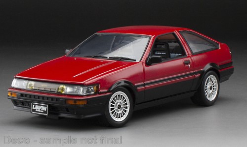 Toyota Corolla Levin (AE86) - rot Schwarz - Art. Nr. SUN51002 - Ankündigung 09_2023