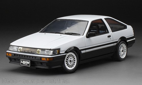 Toyota Corolla Levin (AE86) - weiß Schwarz - Art. Nr. SUN51001 - Ankündigung 09_2023