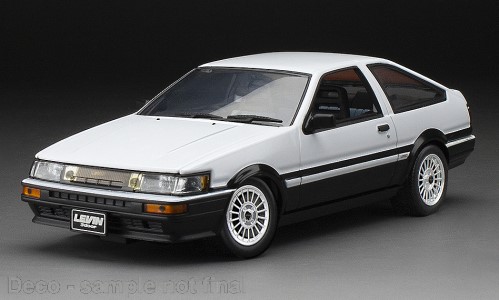 Toyota Corolla Levin (AE86) - wei Schwarz - Art. Nr. SUN51001 - Ankndigung 09_2023