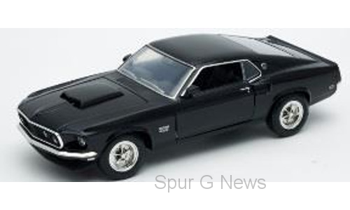 FORD Mustang BOSS 429 in Schwarz. Ebenfalls ein 1969 er Baujahr der Extraklasse. 