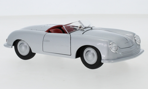 Porsche 356 Nr. 1, silber, Welly, 1:24, Modellauto 1:24 - WEL24090SILVER