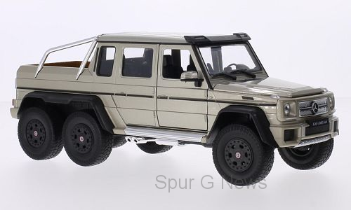 Mercedes G63 AMG 6 x 6 - metallic beige ... Modellauto fr die Gartenbahn