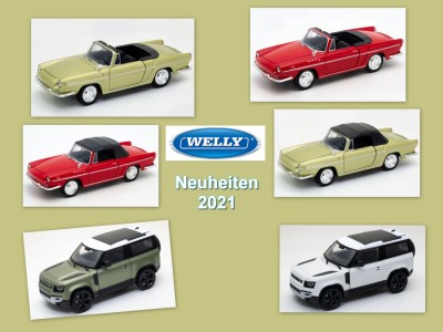 Neue Autos von WELLY - Juli 2021