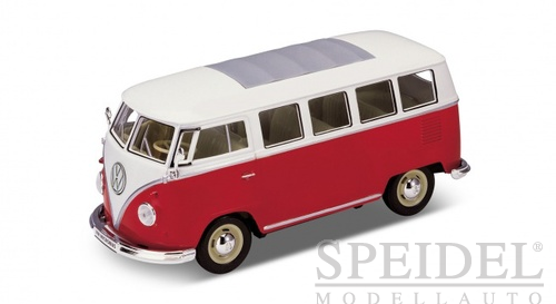 1963 - VW Bus T1 , rot / weiss als LOW RIDER