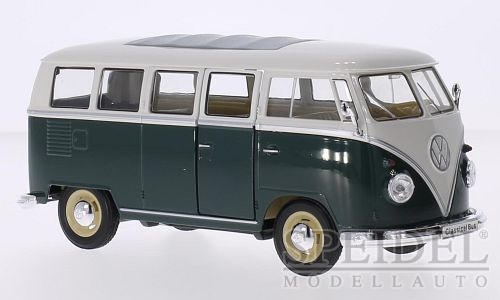 1963 - VW Bus T1 , dunkelgrn / weiss 