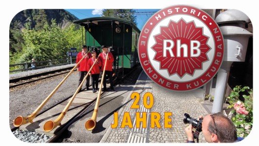 Bergün - Schweiz - Großes Fest zu 20 Jahre RhB Historic in Bergün am 10. und 11. Junii 2023