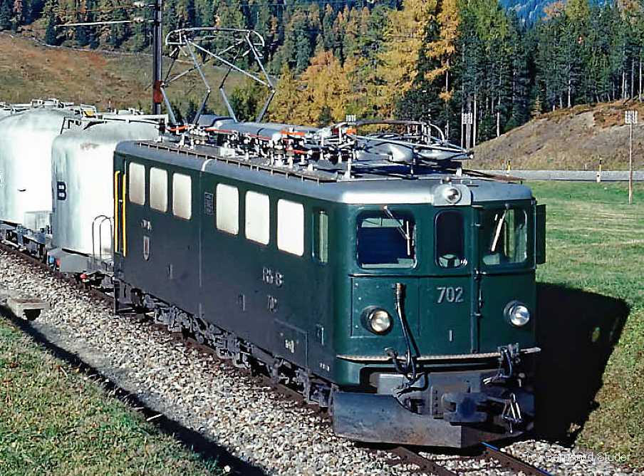 Bild_702_RhB: Ge 6/6II Nr. 702 in original grner Farbe, Quelle Stiftung GRN & CHROM