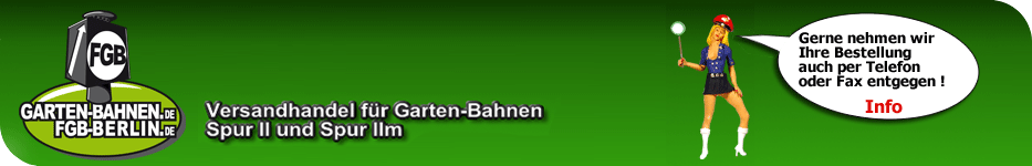 Logo von FGB, Frank´s Gartenbahn - Berlin. Wenn Sie auf das Bild klicken, verlassen Sie unsere SPUR G NEWS