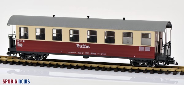 Buffet Wagon der HSB fr die Gartenbahn von Trainline 45