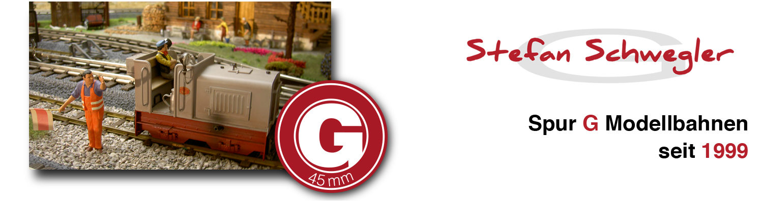 Logo - Stefan Schwegler - Spur G Modellbahnen seit 1999