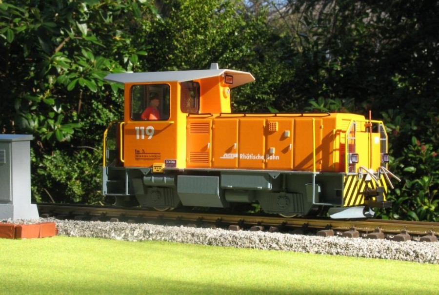 Bild des RhB Tm 2/2 Nr. 119 - lange Version -  wurde von Eds Gartenbahn zur Verfgung gestellt.