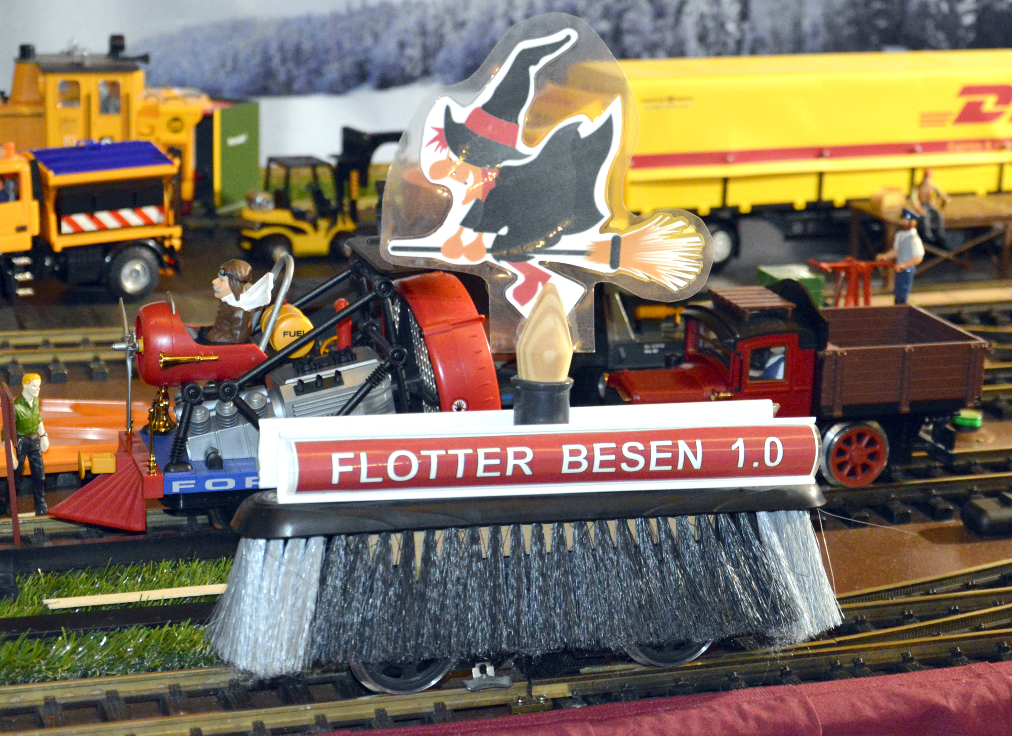 Flotter Besen 1.0 in der Ausstellung in Lauta bei Marienberg