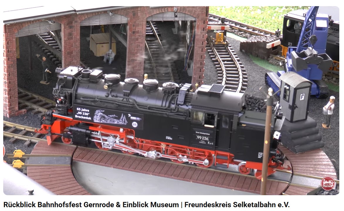 Danke an Andreas Franz und LGB für den Rückblick zum Bahnhofsfest in Gernrode mit Einblick in das Museum des Freundeskreises Selketalbahn e.V.