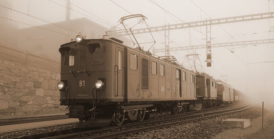 Gterzuglokomotive Ge 4/4 81 auf Heimatbesuch - Anfangs Oktober kehrte die Lok von 1916 wieder auf ihre ursprngliche Strecke zurck. Ein Bildbericht von zwei wunderbaren Tagen