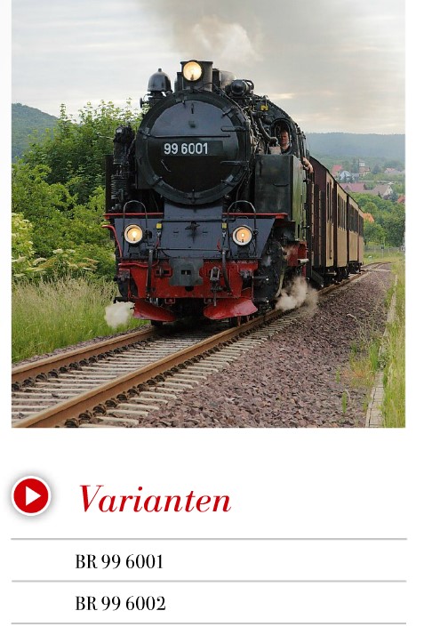 Auszug aus dem KISS Katalog 2014 - Ballerina 996001 und 996002 der HSB - passend zu den Trainline Gartenbahnen Wagen