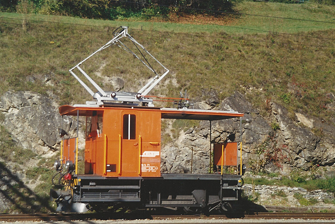 Originalfoto vom Messingmodell von KISS Modellbahnen - Te 2/2 Nr. 71 der RhB