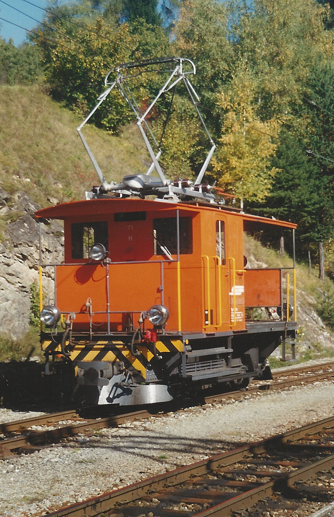 Originalfoto vom Messingmodell von KISS Modellbahnen - Te 2/2 Nr. 71 der RhB