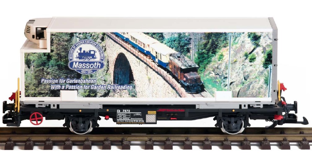 Art. 8000291 - Massoth Sonderdruck, LGB Containerwagen mit Metallachsen