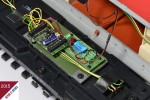 Verdrahtung des Digitaldecoders und der Zusatzplatine.. Umbau einer Ge 4/4 II von LGB