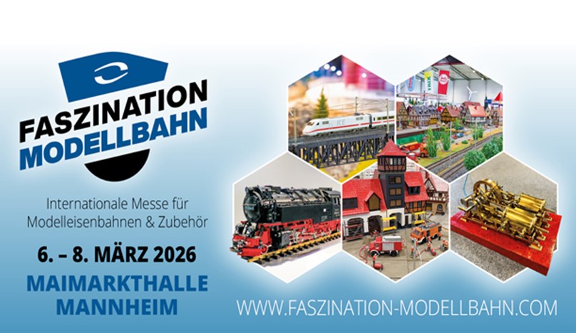 Ab Freitag, 6.3.2026, �ffnet die Faszination Modellbahn in Mannheim ihre Tore!   